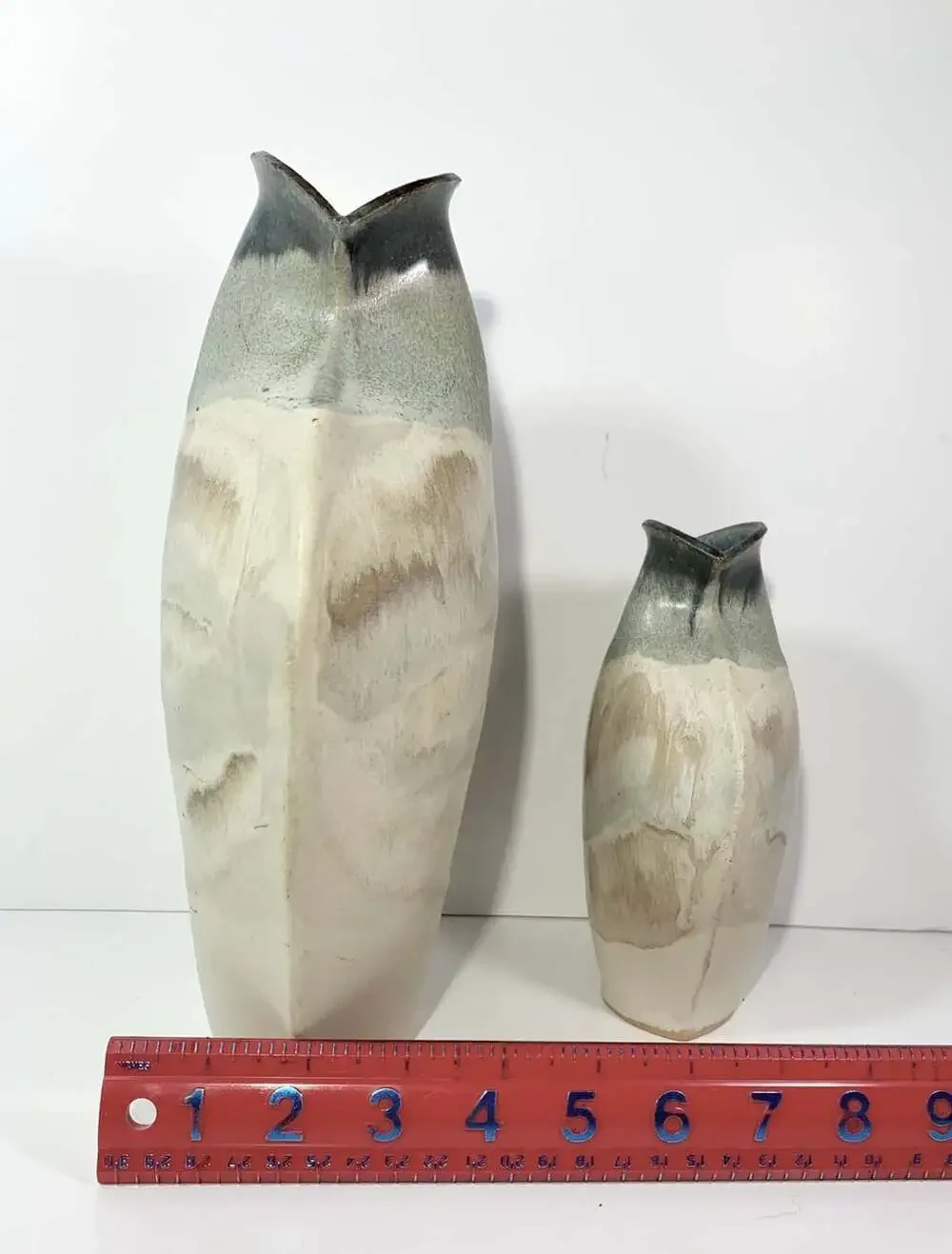 William Hoffman Studio Art Drip Glaze Pottery Vase